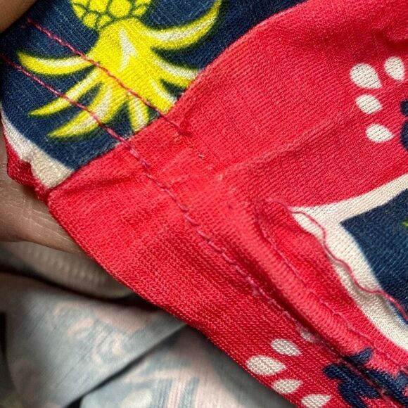 Simply Southern Multi Pineapple & Crab Print Shift Dress Size XXL - Picture 7 of 7